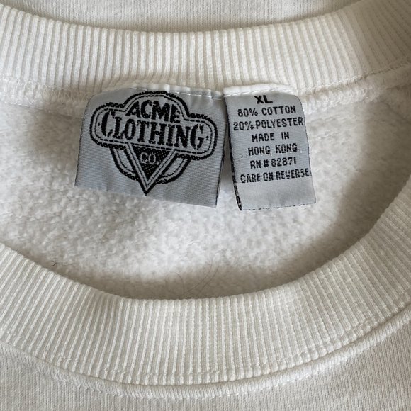 Looney Tunes Toons Vintage Sweatshirt Bugs Bunny Daffy Duck Taz Porky Pig Tweety - Picture 10 of 10